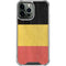 Belgium Flag Distressed iPhone 15 Pro Max Clear Case